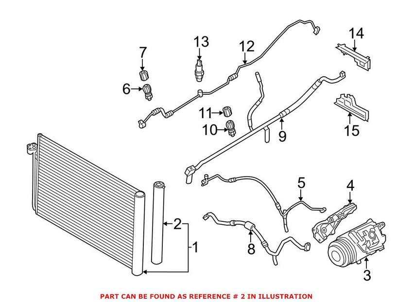 BMW A/C Receiver Drier 64509237857